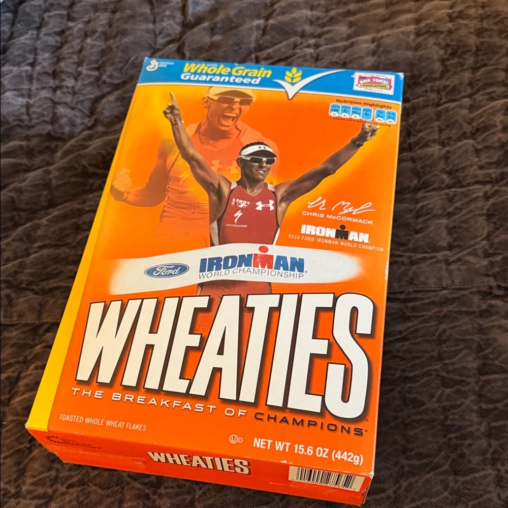 Whole Grain Cereal Box - Orange- Ironman
